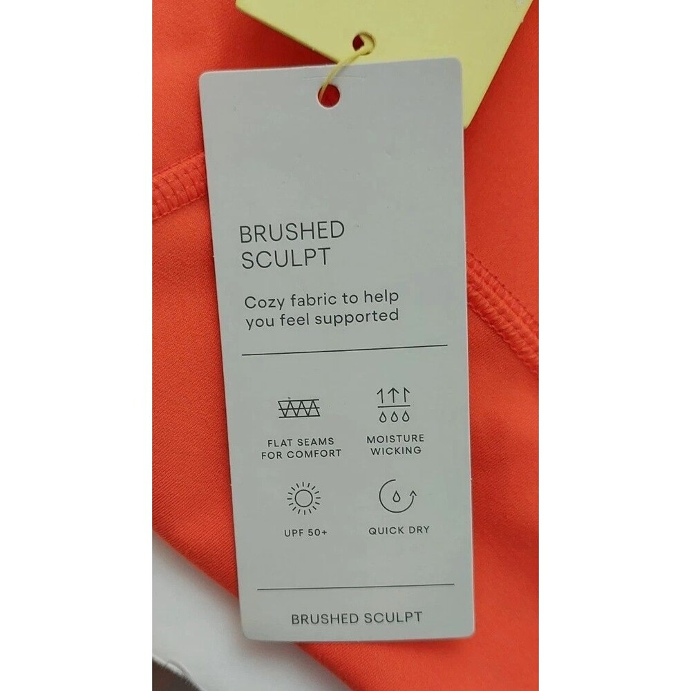 All In Motion Women's Size Small High Rise Bike Short Orange Scuplt UPF 50+ - Picture 8 of 10